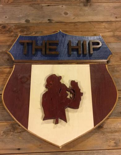 Custom Sign with Paint Finish (The Hip)