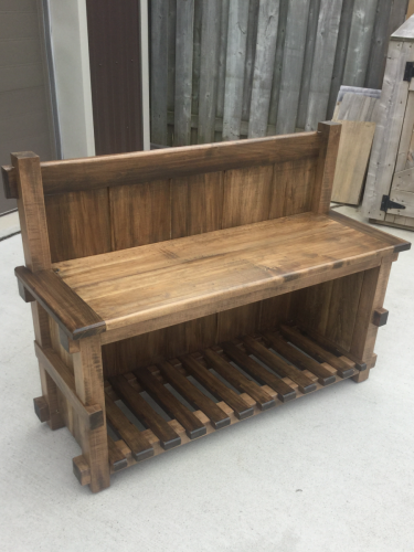 Bench with Shoe Storage 