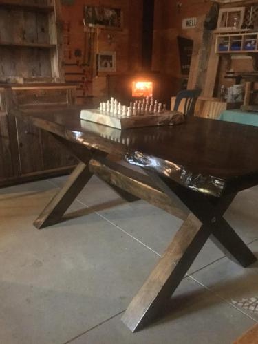 Dining Table Dark Finished