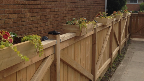 Fence Planter Boxes